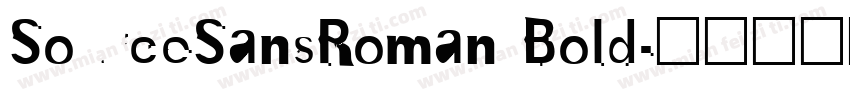 SourceSansRoman Bold字体转换